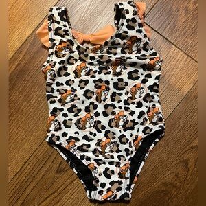 Buc-ees Leopard Print Swimsuit 3-6M